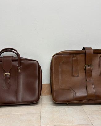 Valigie vintage in vera pelle anni 50