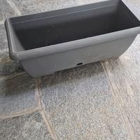 24 vasi rettangolari di plastica