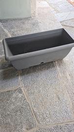 24 vasi rettangolari di plastica