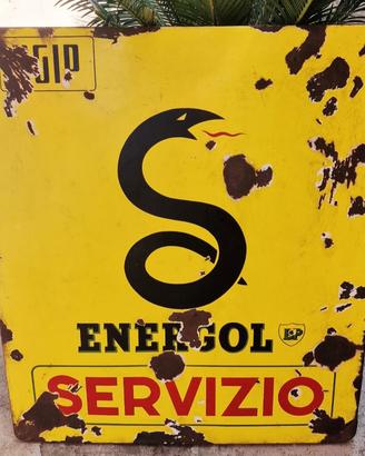 Insegna Tabella Smaltata Energol BP