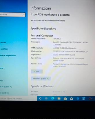 Tre portatili Toshiba satellite pro