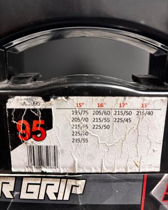 Catene da neve 9MM gruppo 95 per gomme 15-16-17-18