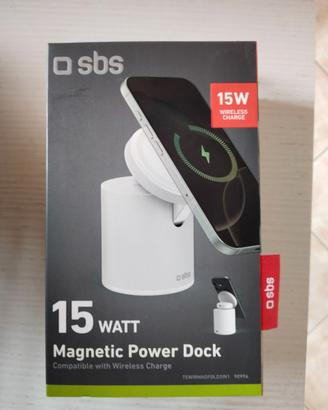 Dock ricarica wireless magnetico 15W SBS (nuovo)