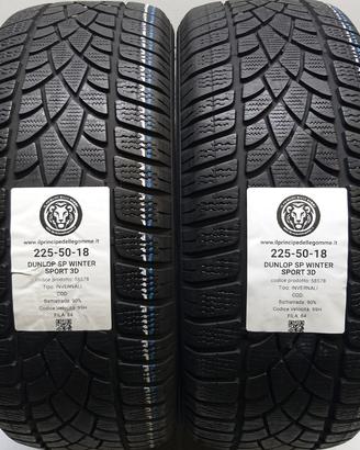 2 GOMME 225 50 18 DUNLOP A58578