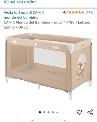 box gioco/lettino da campeggio 
