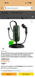 Carica batteria auto elettrica EV type 2