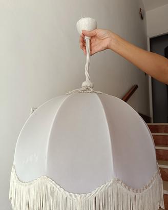 Lampadario in tessuto 