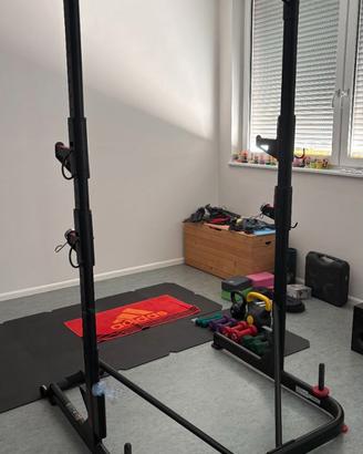 Rack 500 Decathlon + bilanciere