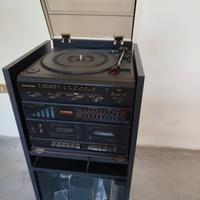 Giradischi con stereo e 7 dischi