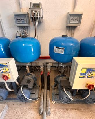 Pompe, autoclave e inverter gemellate con quadro
