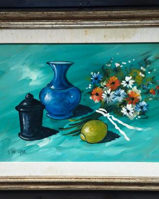 MARCELLO GAMURRO “NATURA MORTA” PITTURA AD OLIO