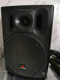 cassa attiva biamplificata da 200W con woofer 10