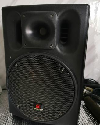 cassa attiva biamplificata da 200W con woofer 10