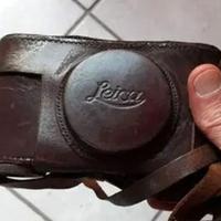 Leica Leitz custodia e tracolla in cuoio