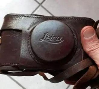 Leica Leitz custodia e tracolla in cuoio