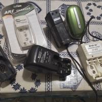 6 CARICABATTERIE PER BATTERIE RICARICABILI NUOVI