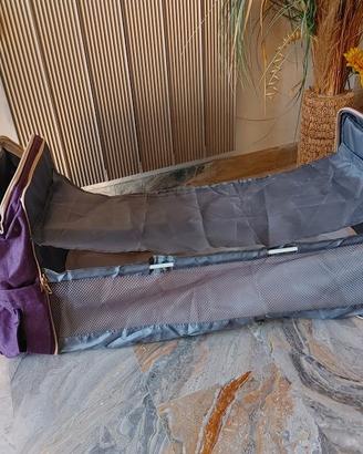 Zaino borsa fasciatoio e lettino pieghevole