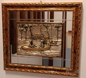 Quadro in specchio e argento
