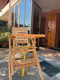 Seggiolone Legno neonati Foppapedretti
