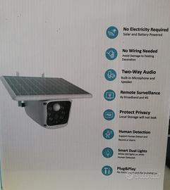 Telecamera 4g ad energia solare