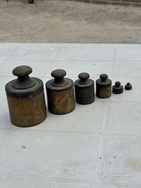 Pesi antichi per bilancia da collezione