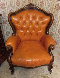 Coppia Poltrone in pelle della SIGNORETTO