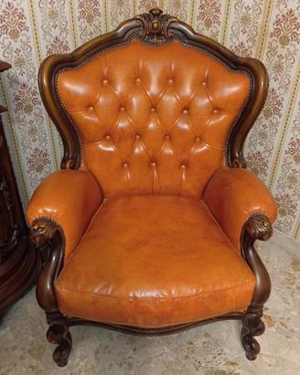 Coppia Poltrone in pelle della SIGNORETTO