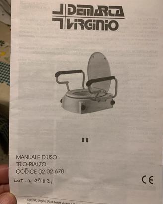 Rialzo seduta wc per anziani