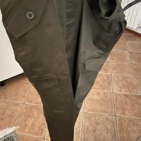 Pantaloni cargo mimetici verdi caccia pesca w 32