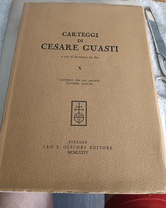 CARTEGGI DI CESARE GUASTI 