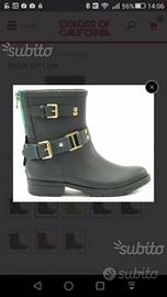 NUOVI stivali gomma Colors of California