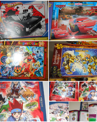 N° 6 scatole di puzzle x bambini - pari al nuovo