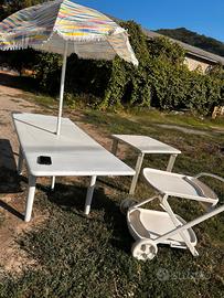 Tavoli e carrello da giardino terrazza esterno 