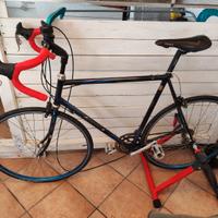 Bici da strada marca Poretti Legnano + rulli