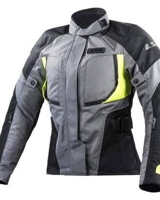GIACCA MOTO PHASE LADY JACKET GREY BLACK YELLOW