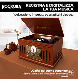 Giradischi Bluetooth vintage