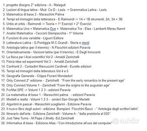 Libri scuole medie superiori liceo università