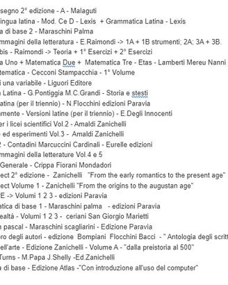 Libri scuole medie superiori liceo università