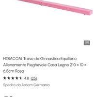 Trave per ginnastica