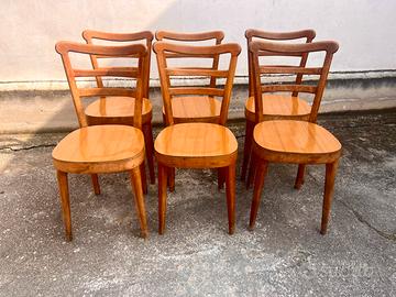 Set di sedie in legno massello