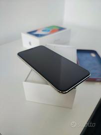 iPhone X, Silver, 64GB