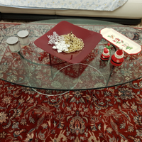 Tavolino da salotto in cristallo