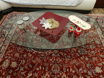 Tavolino da salotto in cristallo