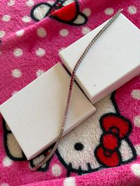 Bracciale tennis argento 925 sfumatura rosa