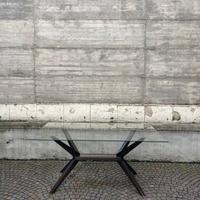 Tavolo in vetro design vintage 