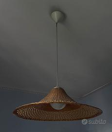 Lampadario in vimini