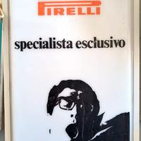 PIRELLI ARMANDO TESTA INSEGNA TARGA LUMINOSA RARA