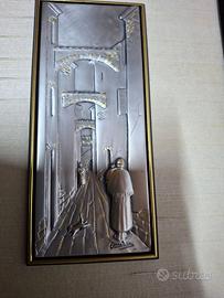 Ottaviani quadro argento vintage