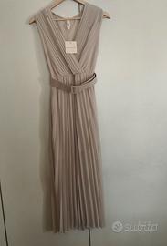 New Collection -Vestito plissettato con cintura