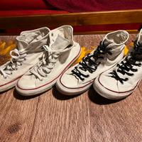 2 paia di Converse originali vintage taglia 42/43